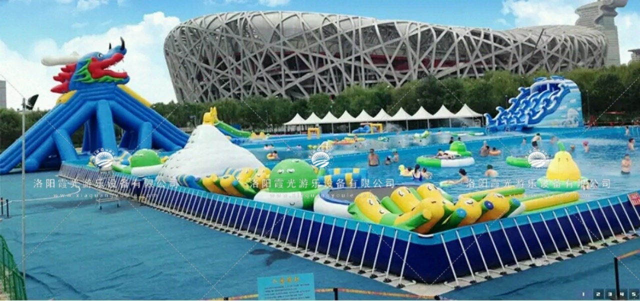香洲大型支架泳池